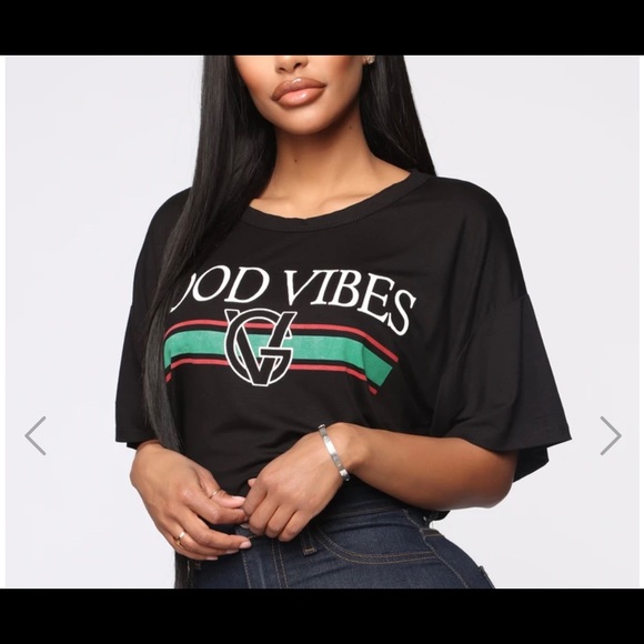 Fashion Nova GUC Always Good Vibes T-Shirt - Picture 2 of 4